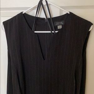 Pinstripe Tahari jumpsuit